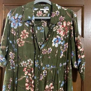 Long Sleeve Button Up Dress